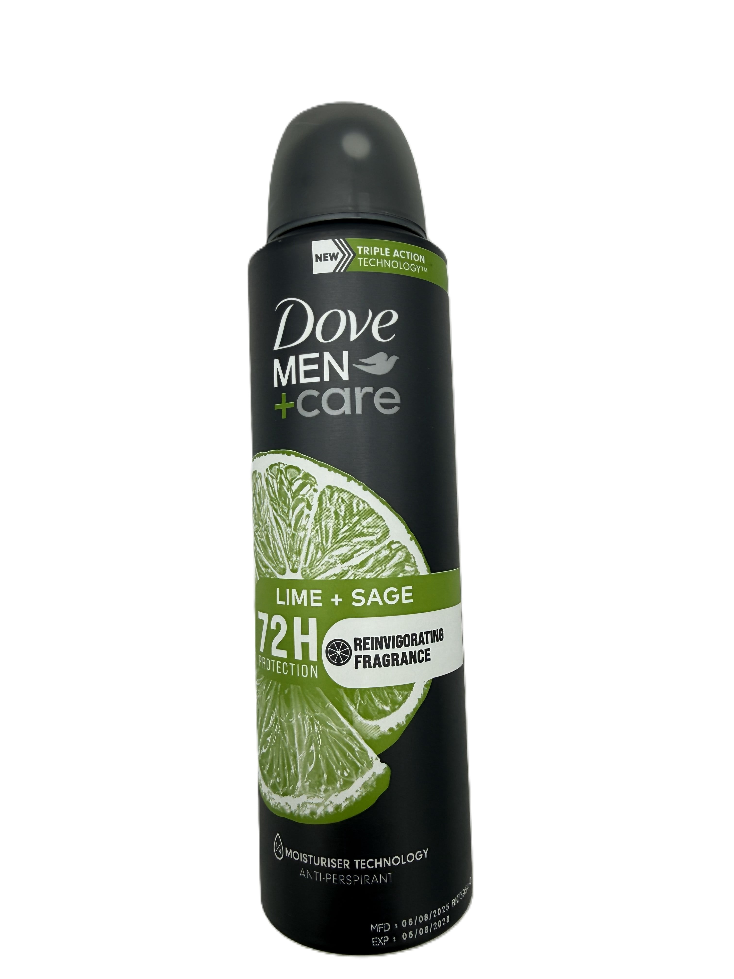 Pack of 7 Dove Men 72hr. Protection 150ml Each