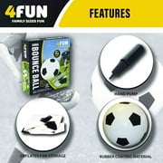 4FUN Giant Inflatable Durable Soccer Ball with Pump, 30 Inch, Black & White