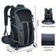 thumbnail image 2 of Mochila de alpinismo multifuncional portátil a prueba de salpicaduras de agua con bolsa de alpinismo exterior, 2 of 5