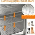 thumbnail image 5 of EastVita Stainless Steel Dog Grooming Tub,Professional Dog Wash Station with Foldable Ramp,Storage Drawer,Floor Grate & Faucet,Grooming Bathtub, 5 of 7