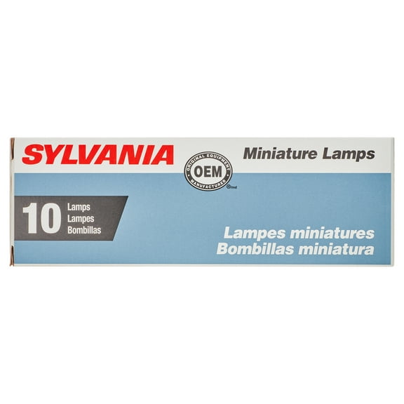 SYLVANIA 89 Basic Miniature Bulb, (Pack of 10)