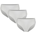 thumbnail image 2 of Raenseen 3Pcs Kids Girl's Ballet Briefs Tan Cotton Seamless Dance Underwear for Gymnastics High Cut 3Pcs White 120, 2 of 6