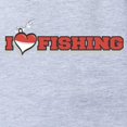thumbnail image 2 of CafePress - FIN I Love Fishing - Cute Infant Baby Football Bodysuit, 2 of 3