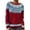 A01-Red, variant on Women's Fair Isle Sweater 2025 Argyle Iceland Norway Sweater Long Sleeve Boat Neck Colorful Pullover Jumper Top,A05-Light Purple,XL