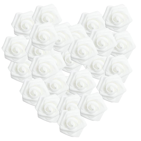 100 piezas de rosas de espuma floral artificial para decoración de Rosado Yuyangstore Cabezas de flores artificiales
