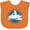 Orange, variant on Inktastic Snowmobile Winter Extreme Sports Boys Baby Bib