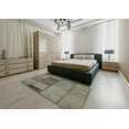 thumbnail image 5 of Ahgly Company Machine Washable Indoor Square Transitional Sage Green Area Rugs, 8' Square, 5 of 7