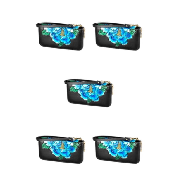 Sonducket Monedero de cuero con cremallera para mujer, Clip elegante para fotos, billetera con bolsillo para tarjetas, regalo de cumpleaños con Type2 NO2