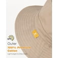 thumbnail image 2 of Baby Sun Hat for Boy Girl Toddler Summer Bucket Hat Kids Sun Protection Beach Hat Cotton Baby Hats, 2 of 5