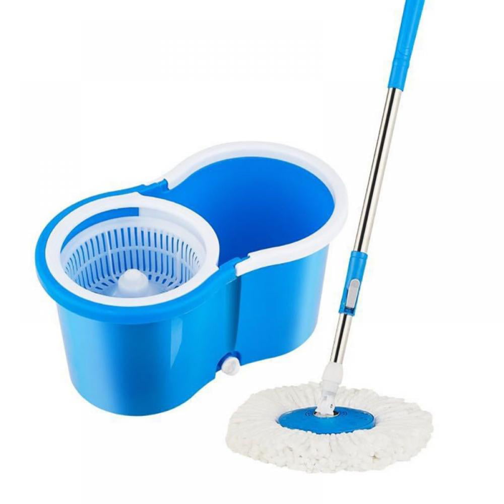 Mop Bucket Set with Spinning Rotating 360° Dry Head For Cleaning All Floor Type 