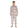 thumbnail image 5 of Adult Christmas Onesie Christmas Tree Pink Zipper One-Piece Pajamas Unisex with Pockets, 5 of 6