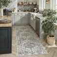 thumbnail image 3 of WIPONKEN 2x8 Runner Rugs for Living Room Bedroom Dining Room Office Farmhouse, Machine Washable Non Slip Vintage Persia Rug Black, 3 of 7