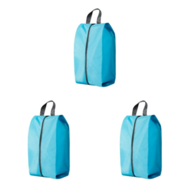 Transemion Sac de Rangement de Chaussures Imperméable et Résistant à l'Humidité pour Chaussures de Voyage en Toute Sécurité et Sec Vert Azur M 3Set