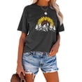 thumbnail image 2 of Anbech Sunflower Shirts for Women Graphic Tee Ladies Patriotic Tee Shirt Christian Top Short Sleeve, 2 of 8