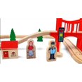 thumbnail image 4 of HYPERLIVING Juego de Tren de Madera para Niños Pequeños - 39 Piezas - con Rieles de Madera Compatible con Thomas, Brío, Chuggington, Melissa y Doug- Juguete de Tren Cambiable para Niñas, 4 of 8