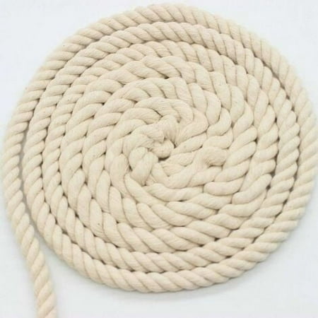 

Lxiugva Soft twisted rope 100% cotton for macramé knitting wall plants creative hobbies - 10 mx 10 mm