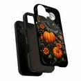 thumbnail image 3 of Halloween Pumpkin Moon Floral Stylish Phone Case for Women Men with Glitter Design Compatible with iPhone 11/12/13/14/15/16 (Pro Max/Plus), 3 of 9