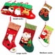 thumbnail image 3 of Calcetines de Feliz Navidad, saco de adornos de árbol de Navidad, bolsa de dulces de regalo, telas lindas con múltiples estilos para elegir, 3 of 4