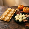 thumbnail image 5 of Silicone Halloween Baking Mold Pumpkin Bat Skeleton Shape DIY Fondant Chocolate Cookie Making Tool For Holiday Dessert Craft, 5 of 8