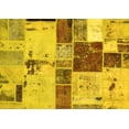 thumbnail image 1 of Ahgly Company Indoor Rectangle Patchwork Yellow Transitional Area Rugs, 3' x 5', 1 of 4