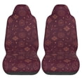 thumbnail image 2 of ZNDUO Retro Red Moon Stars Drawing Pattern Car Seat Covers, Breathable Polyester Universal Seat Covers for Cars, 2PCS Car Seat Covers Front Seats Only, 2 of 8