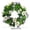 C, variant on St. Patrick's Day Artificial Shamrock Flower Wreath – Spring Door Hanging Wreath Holiday Indoor Outdoor Wall Decor