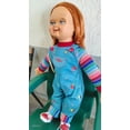 thumbnail image 3 of Muñeco chucky ojitos dormilones, cuerpo de felpa de 80 cm con huella y agujetas reales, 3 of 5
