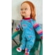 thumbnail image 3 of Muñeco chucky ojitos dormilones, cuerpo de felpa de 80 cm con huella y agujetas reales, 3 of 5