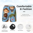 thumbnail image 4 of Kdxio Monkeys Swinging From Palms Print Men'S Swim Trunks With Compression Liner 7 Inch Inseam Quick Dry Swim Shorts, 4 of 7