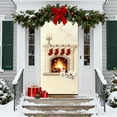 thumbnail image 4 of Portada de puerta de Navidad Estereoscópica, cortina de puerta de Navidad, decoración de puerta y pared de Navidad, festival de Navidad, cortina de puerta de estilo bordado, decoración de fiesta de, 4 of 7