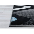 thumbnail image 5 of Handcraft Rugs - Blue/Gray/Silver/Black/Abstract Area Rug Modern Contemporary Wave / Zigzag / Stripped / Design, 5 of 8