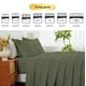 thumbnail image 5 of Kingrest 100% Algodón Juego de Sábanas de 4 Piezas para Cama Queen Size, Bolsillos Extra Profundos para 40cm, Ultra Suave y Transpirable, 5 of 9