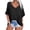 Black, variant on Women Summer V Neck Casual T Shirt