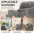 thumbnail image 2 of Homall Cloud Boneless Modern Couch Fluffy Group Sofas & Couches With two Cup Holder for Family,Gray, 2 of 7