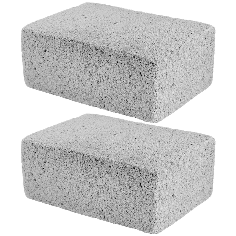 2 Pcs Barbecue Grill Cleaning Bricks Barbecue Grill Cleaning Foam Reusable to Remove Oil Stains