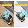 thumbnail image 2 of in 1 Digital Laser Meter with Cross Line Laser, 131Ft Digital Laser Range Finder, 16Ft Tape Measure with LCD Backlight for Distance, Area, Volume_Kv Great Gift, 2 of 4