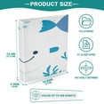 thumbnail image 5 of Cute Little Fish 12.4x10.6in PVC Round Ring Binders, 2-Pack, D-Ring 3-Hole, Metal Clip, 5 of 10