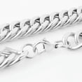 thumbnail image 5 of Men Women Silver Stainless Steel Curb Cuban Link Chain Necklace Bracelet Jewelry, 5 of 5