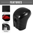 thumbnail image 5 of Motoforti Gear Shift Cover for Honda Civic 10th Gen 2016-2021 ABS Carbon Fiber Pattern Black Auto Interior accessories, 5 of 7