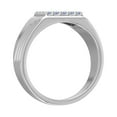 thumbnail image 2 of 1/2 Carat Men's Diamond Wedding Band Ring in 14K White Gold (Ring Size 6.75) (SI1-SI2 Clarity), 2 of 6