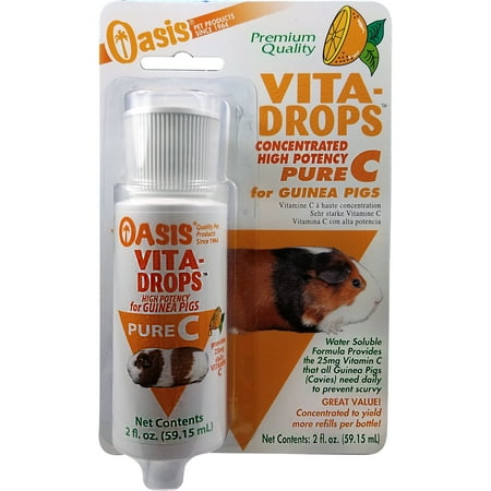 UPC: 0048054802546 | Oasis Vita-Drops Pure C for Guinea Pigs  2 fl. Oz.