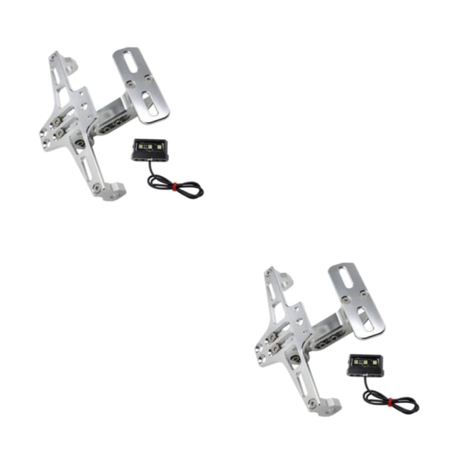 Speravity Soporte de luz de señal de giro Soporte de placa de matrícula Montaje de registro Type2 NO2