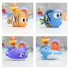 Children Bath Toys Finding Nemo Dory Float Spray Water Squeeze Toys Soft Rubber Bathroom Play Animals Kids Shower Clownfish Toy 4pcs-1