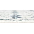 thumbnail image 5 of Unique Loom Outdoor Trellis Collection Area Rug - Cardak (2' x 8' Runner Ivory and Blue/Navy Blue), 5 of 7