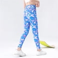 thumbnail image 7 of Gyratedream Girls Printed Leggings Yoga Pants Kids High Waist Gym Workout Running Athletic Dance Leggings, 7 of 7