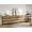 Oak, variant on Modern Wood Dresser with 3 Drawers and Sturdy Metal Base, Multi-Functional Chest of Drawers Storage Organizer for Bedroom, Living Room, Hallway and Entryway, Brown