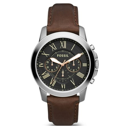 Fossil Men's Grant Chronograph Brown Leather Watch (Style: FS4813)