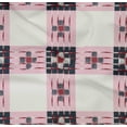 thumbnail image 4 of oneOone Organic Cotton Poplin Twill Fabric Check Ikat Printed Craft Fabric BTY 42 Inch Wide, 4 of 4