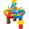 thumbnail image 2 of Mesa de arena y agua para niños, juguetes de mesa de arena 3 en 1, juego de mesa de actividades, mesa de arena y agua con sillas, pala de arena, juguete de playa para niños y niñas, 2 of 5