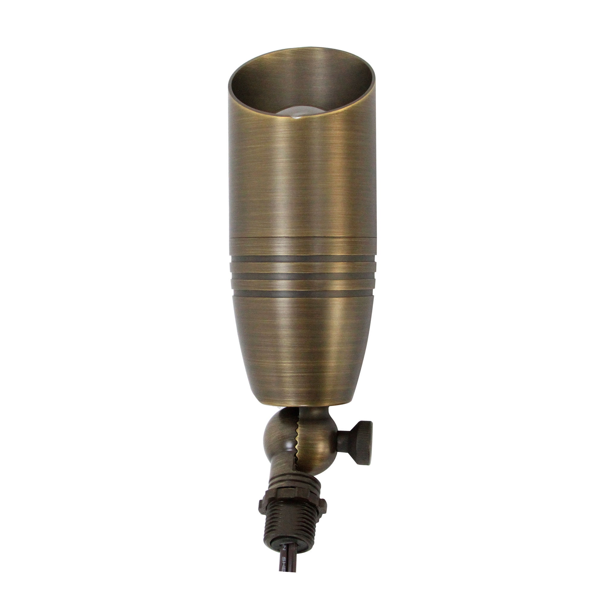 LNC 6W Solid Bronze LED Outdoor Spotlight 2700K Warm White 490 Lumens for Low Voltage Landscape Lighting of Yard, Lawn, Garden, Patio, Trees & House